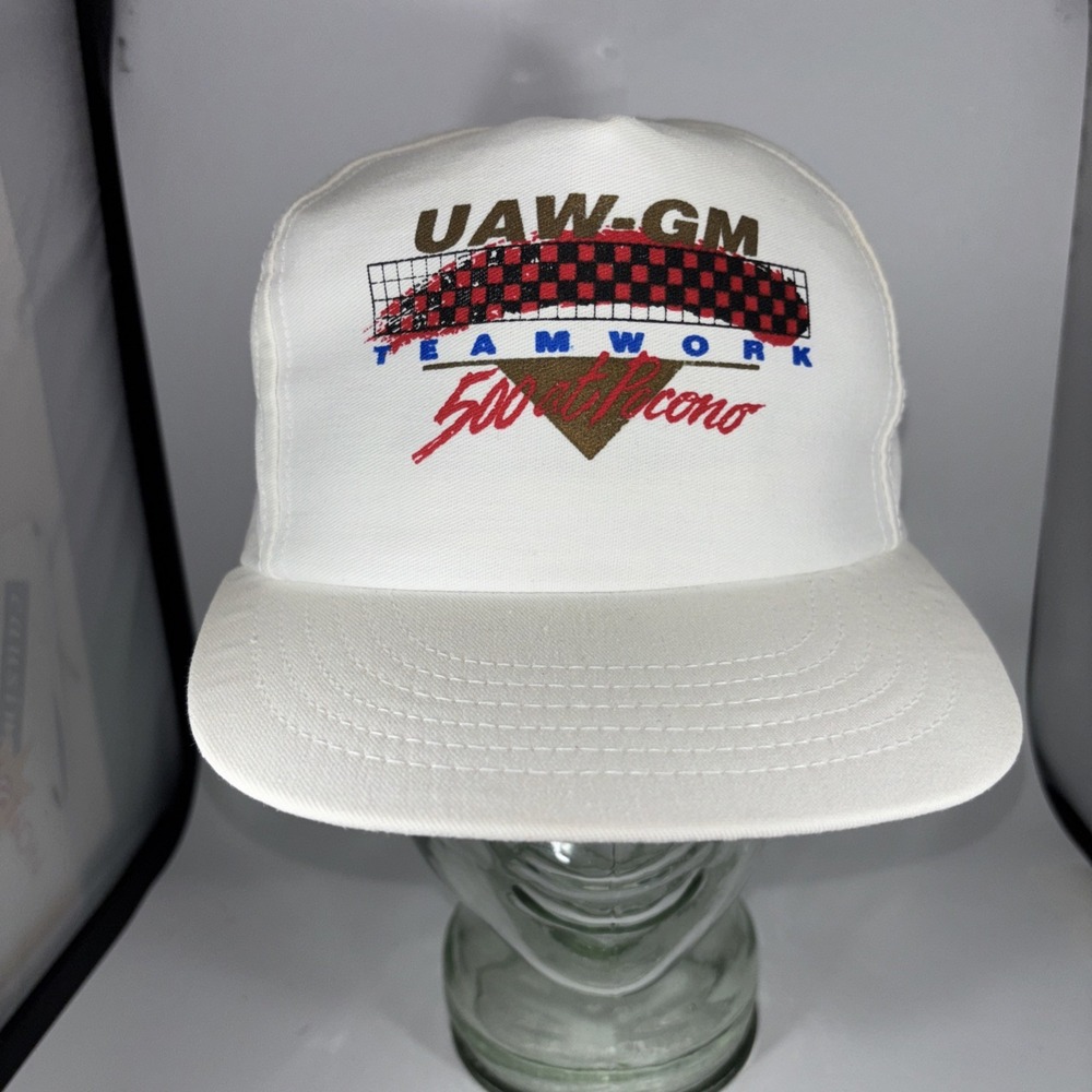 Vintage Racing UAW - GM‎ TEAMWORK 500 At Pocono Strapback Cap Hat